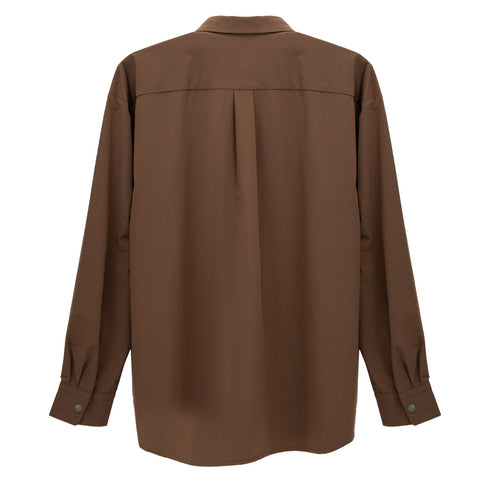 And Wander Light W Cloth Shirt Brown Degli Uberti